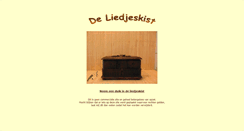 Desktop Screenshot of liedjeskist.nl